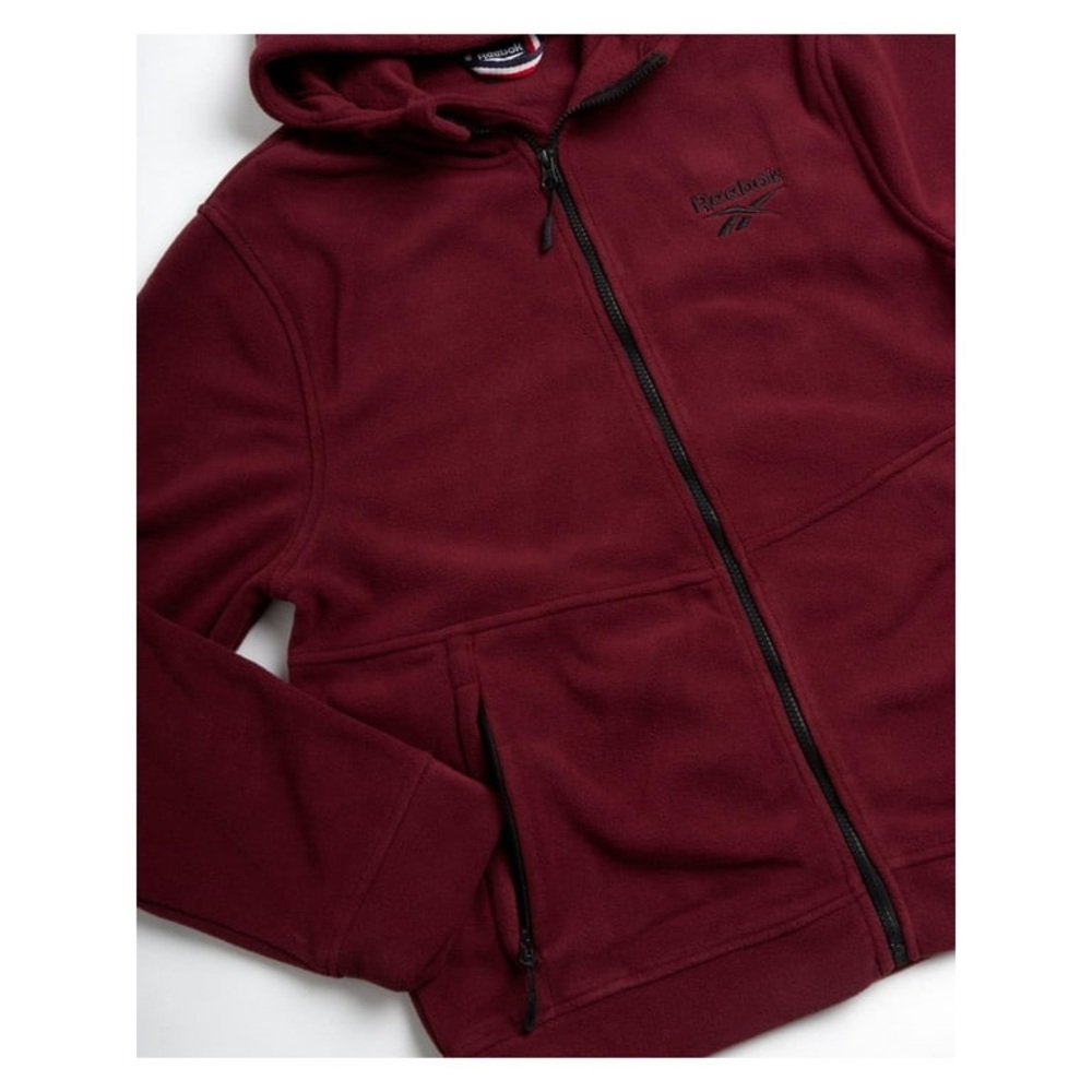 Reebok Full Zip Polar Fleece Hoodie Jacket size L | NWT - Picture 2 of 10